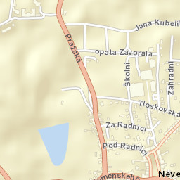Neveklov Street Map