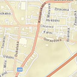 Moravská Třebová Street Map