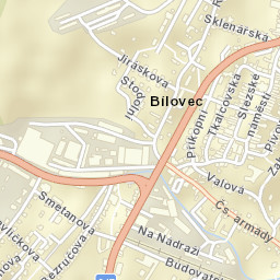 Bílovec Street Map