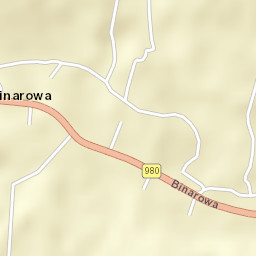 Binarowa Street Map