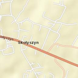 Skołyszyn Street Map