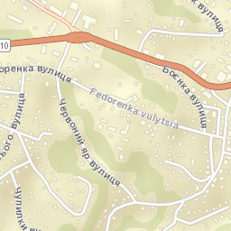 Kaniv Street Map