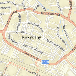 Rokycany Street Map