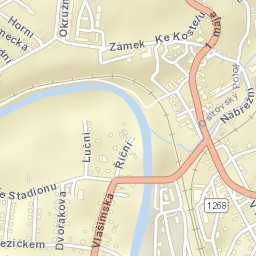 Zruč nad Sázavou Street Map