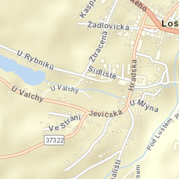 Loštice Street Map