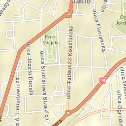 Jasło Street Map