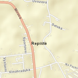 Řepiště Street Map