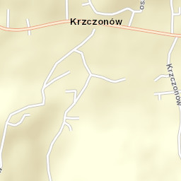 Krzczonów Street Map