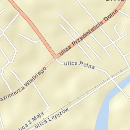 Biecz Street Map