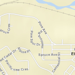 Sparwood Street Map