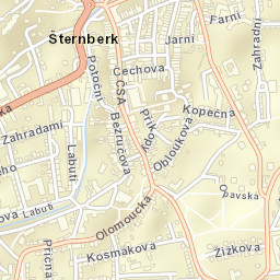 Šternberk Street Map