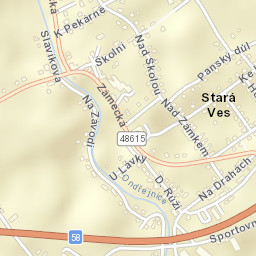 Stará Ves nad Ondřejnicí Street Map