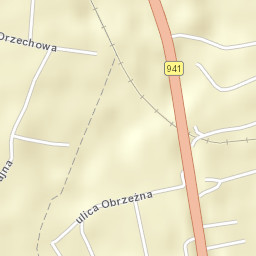 Powiat cieszyński Street Map