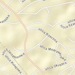 Łodygowice Street Map