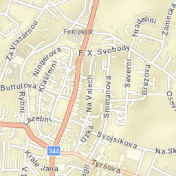 Chotěboř Street Map