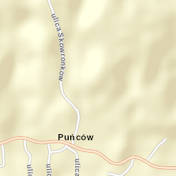 Puńców Street Map
