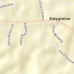Dzięgielów Street Map
