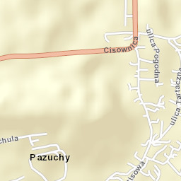 Cisownica Street Map