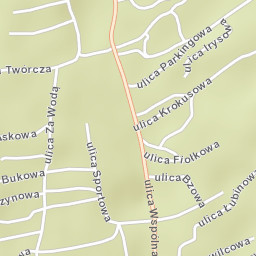 Łękawica Street Map
