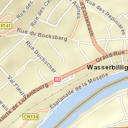 Wasserbillig Street Map