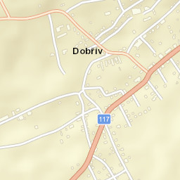 Dobřív Street Map