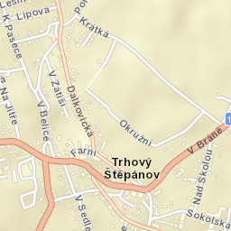 Trhový Štěpánov Street Map