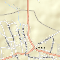 Svratka Street Map