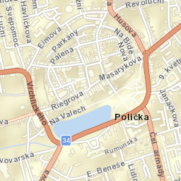 Polička Street Map