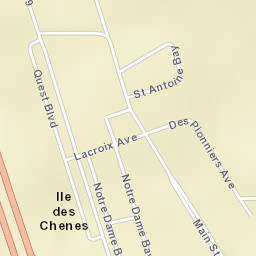 Ile des Chênes Street Map