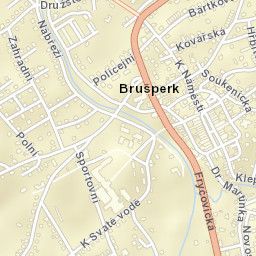 Brušperk Street Map