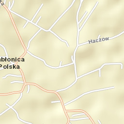 Jabłonica Polska Street Map