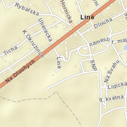 Líně Street Map