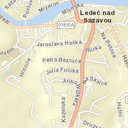 Ledeč nad Sázavou Street Map