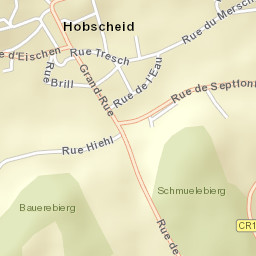 Hobscheid Street Map