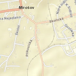 Mirošov Street Map