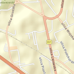 Krosno Street Map