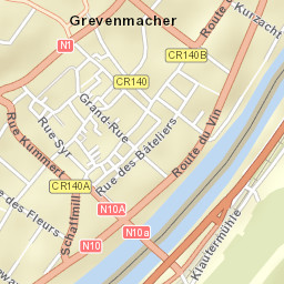 Grevenmacher Street Map