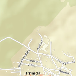 Přimda Street Map