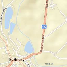 Šťáhlavy Street Map