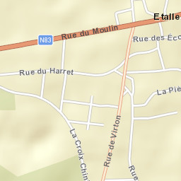 Étalle Street Map