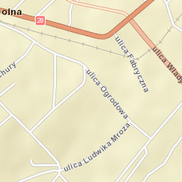 Mszana Dolna Street Map