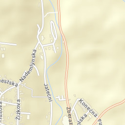 Sedlčany Street Map