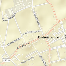 Bohuňovice Street Map