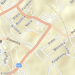 Odry Street Map