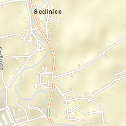 Sedlnice Street Map
