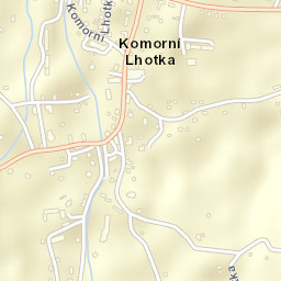 Komorní Lhotka Street Map