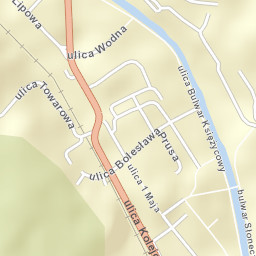 Wisła Street Map