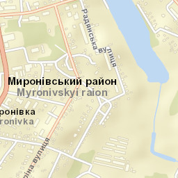 Myronivka Street Map
