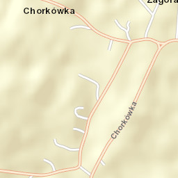 Chorkówka Street Map