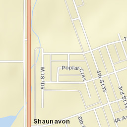 Shaunavon Street Map